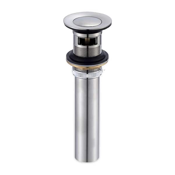 Bathroom Sink Drain with Overflow Vanity Pop Up Drain Stopper Assembly Vessel 