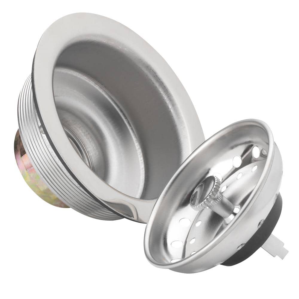 Stainless Steel Kitchen Sink Strainer with Polished Finish
