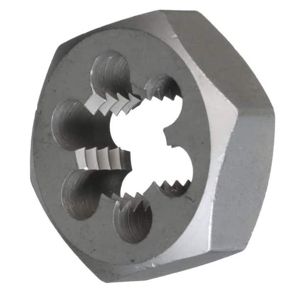 Finish 3-1/8 Width Uncoated 2-5/8-8 Thread Bright Drillco 3350E Series Carbon Steel Hexagon Rethreading Die