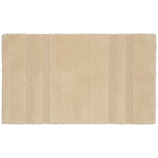 Garland Rug Majesty Cotton Natural 24 in. x 40 in. Washable Bathroom Accent Rug