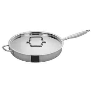 7.5 qt. Triply Stainless Steel Saute Pan with Cover