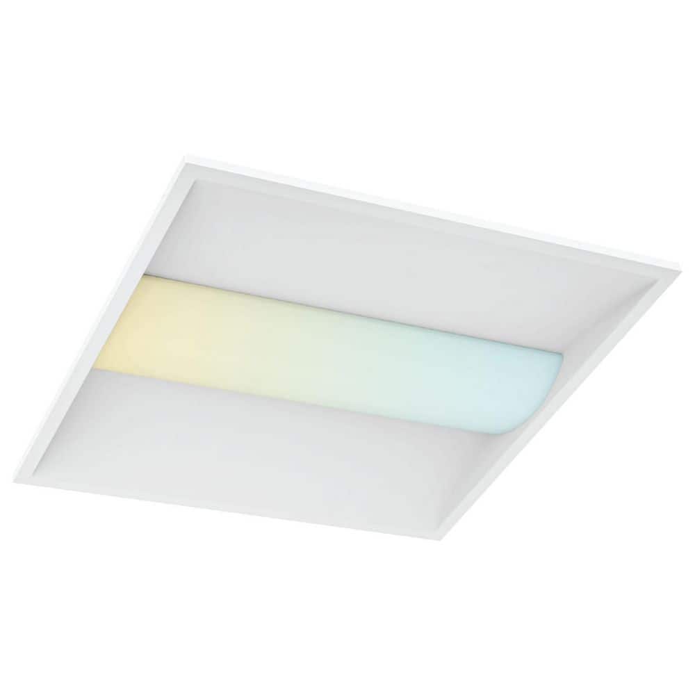 40-Watt 2x2 FT Integrated LED Troffer Light, 3000K-6000K, 2500-5000LM, 0-10V Dimmable, 120-277V ETL Listed DLC Premium price history on PriceWatchPro