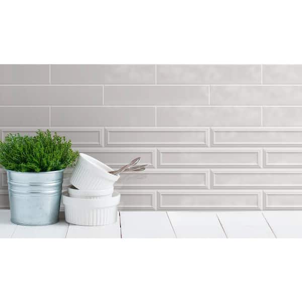 Concerto-Posmer Verucci 2 in. x 10 in. Glossy Ceramic Subway Wall Tile (8.23 sq. ft./case)