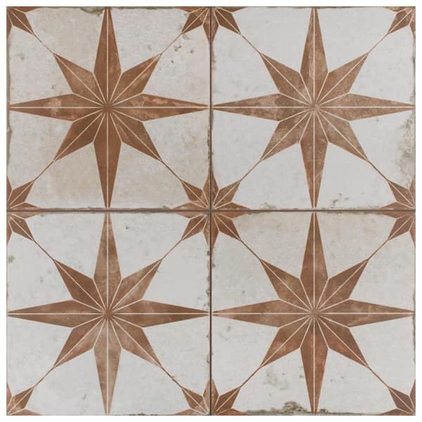 Merola Tile Kings Star Oxide 17-5/8 in. x 17-5/8 in. Ceramic Floor and Wall Tile (10.95 sq. ft./Case)
