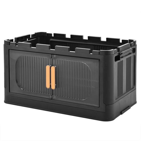 CSC DECOR INC 50 in. H Black Plastic Folding Storage Cabinet with