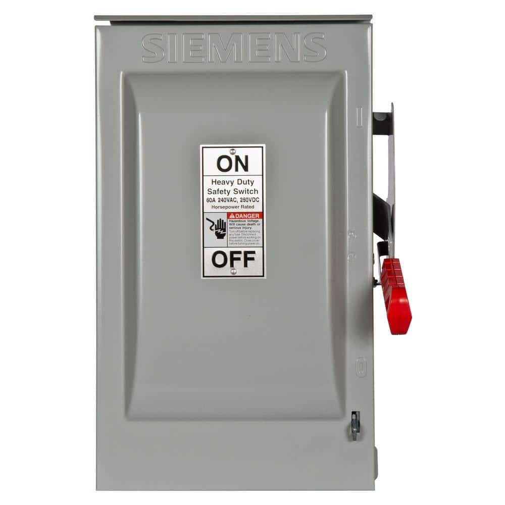 UPC 783643150690 product image for Heavy Duty 60 Amp 240-Volt 3-Pole Outdoor Fusible Safety Switch with Neutral | upcitemdb.com
