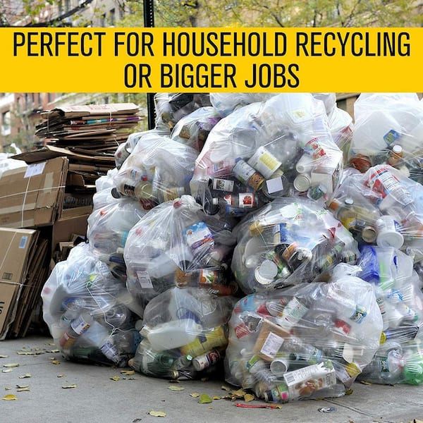  Plasticplace 12-16 Gallon Recycling Trash Bags │1.2