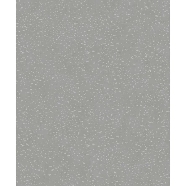 Unbranded Luster Collection Grey Embossed Abstract Spot Metallic Finish Paper on Non-Woven Non-Pasted Wallpaper Roll