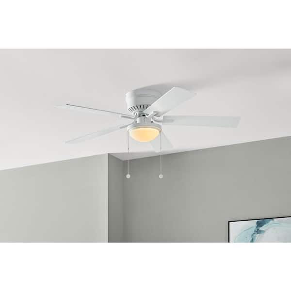Led Indoor Matte White Ceiling Fan