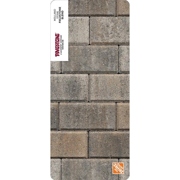Pavestone Paper Sample Only of Holland 7.87 in. L x 3.94 in. W x 1.77 in. H 45 mm Fieldstone Blend Concrete Paver (1-Piece)