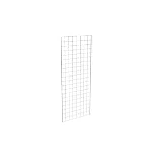 60 in. H x 24 in. W White Metal Grid Wall Panel Set (3-Pack)