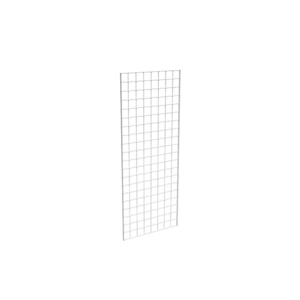 Econoco 60 in. H x 24 in. W White Metal Grid Wall Panel Set (3-Pack)
