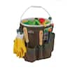 Heavy Duty 5 Gallon Bucket Organizer Garden DIY Tools Carrier Holder Totally with 42 Pockets - Green Black, Men's, Size: 17.9 x 11.8