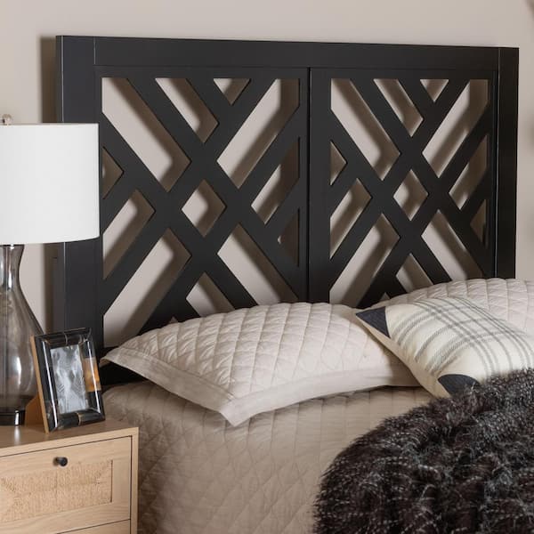 Aliya Espresso Brown King Panel Headboard