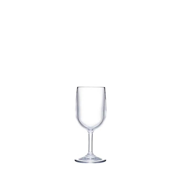 STRAHL Design+ Classic Wine 8 fl. oz. Polycarbonate Wine Glasses (Set of 4)