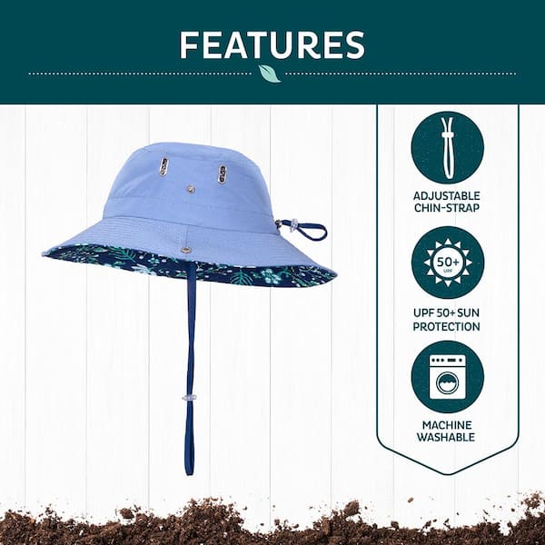 Sun Protection Zone Unisex Lightweight Adjustable Outdoor Booney Hat (100  SPF, UPF 50+) - NAVY