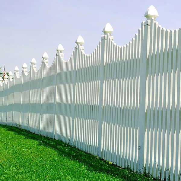 White Demi Fence Post Guard 5.5 in. L x 3 in. H x .5 in D for Wood