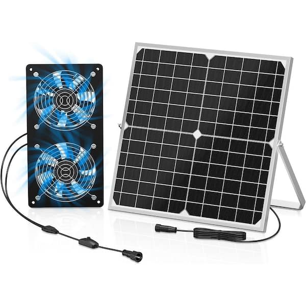 350 CFM Exhaust Vent Fan with Dual Waterproof Fans High Airflow Outdoor Cooling Ventilation for Shed Greenhouse