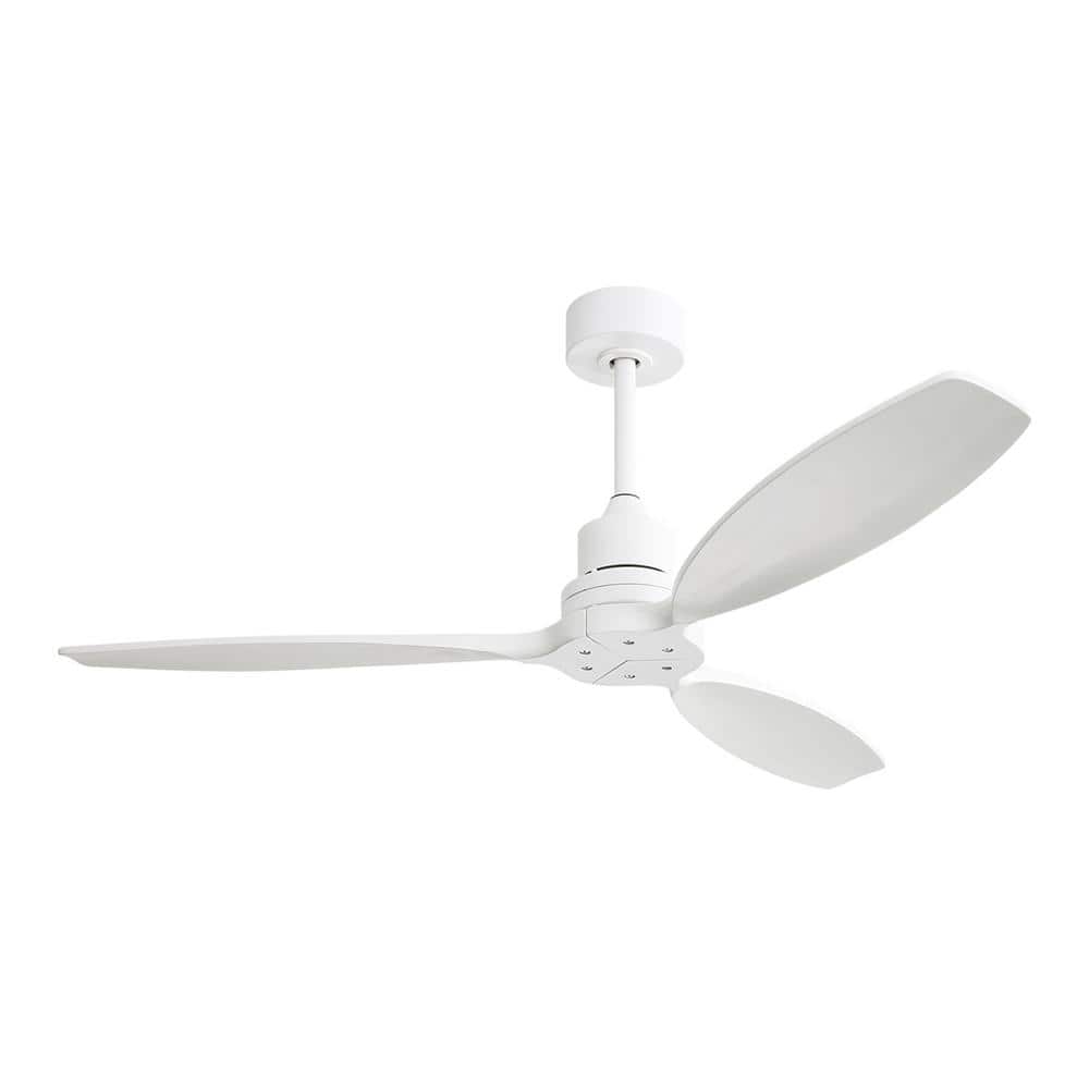 52 in. Indoor/Outdoor White Ceiling Fan without Light for Bedroom or Living Room price history on PriceWatchPro