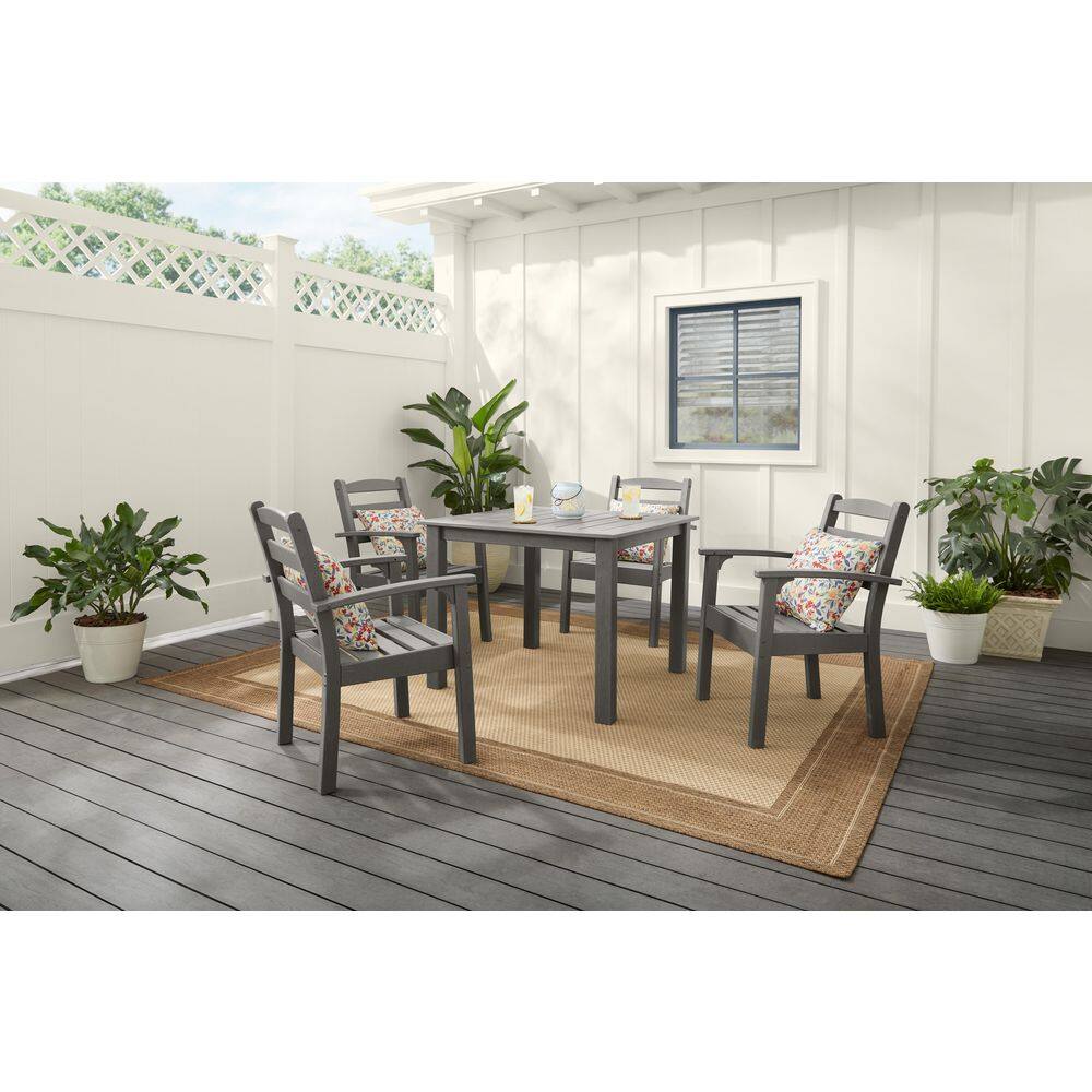 Seaside Bluff 5-Piece HDPE All-Weather Outdoor Dining Set Gray (Box-1) price history on PriceWatchPro