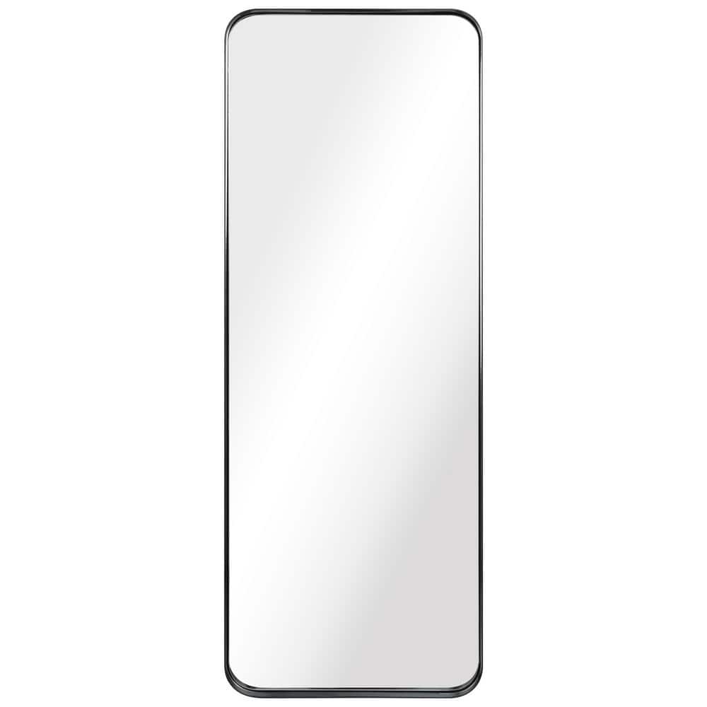 Sleek Rectangular 48" Silver Brushed Stainless Steel Wall Mirror