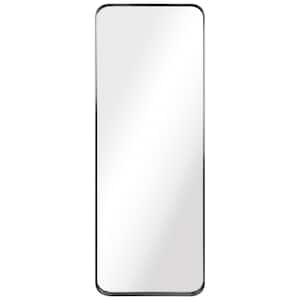 48 in. x 18 in. Ultra Rectangle Brushed Black Stainless Steel Framed Wall Mirror