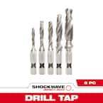 Milwaukee SHOCKWAVE Metric Steel Drill Tap Set 5 Piece 48 89