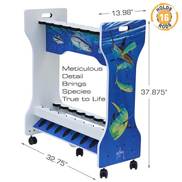 Jarvis Walker Plastic 16 Rod Storage Stand (Contact us for freight