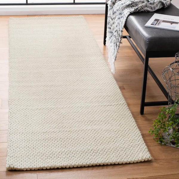 Natura Ivory 2 ft. x 8 ft. Solid Runner Rug