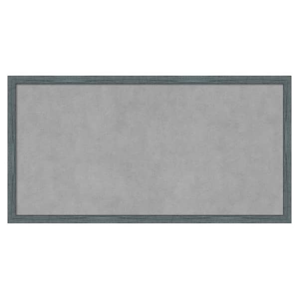 Amanti Art Dixie Blue Grey Rustic Narrow 25 in. x 13 in. Magnetic Board, Memo Board