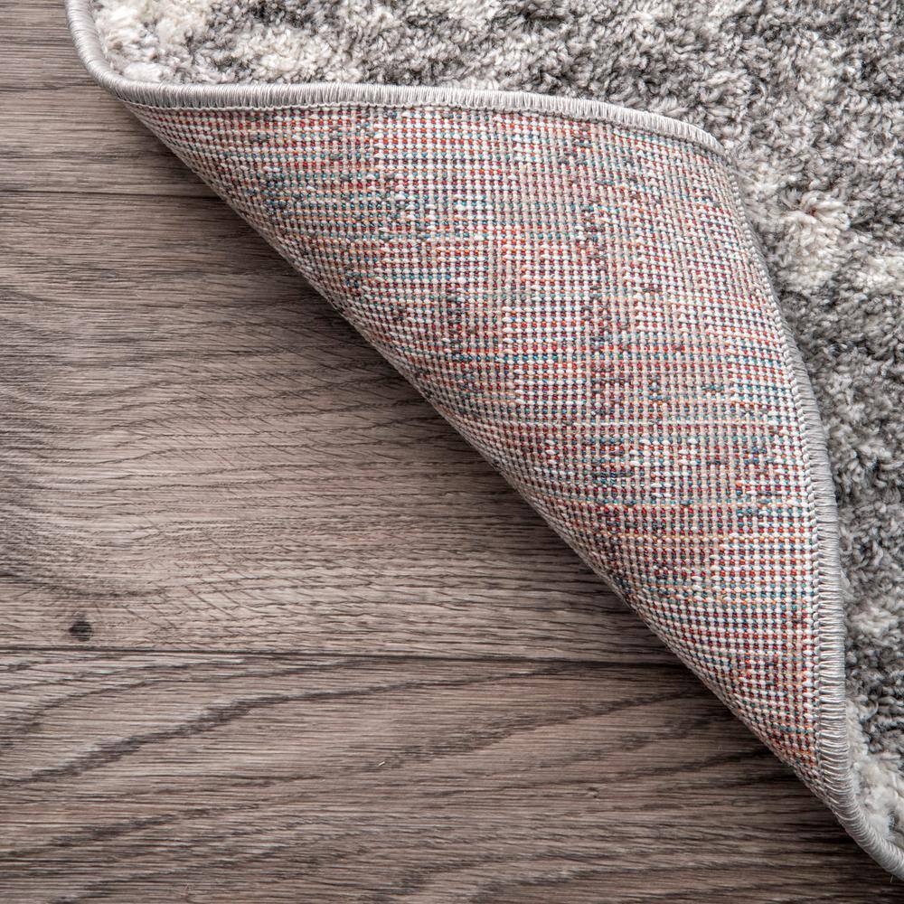 Deedra Gray Abstract Non-slip Synthetic Area Rug