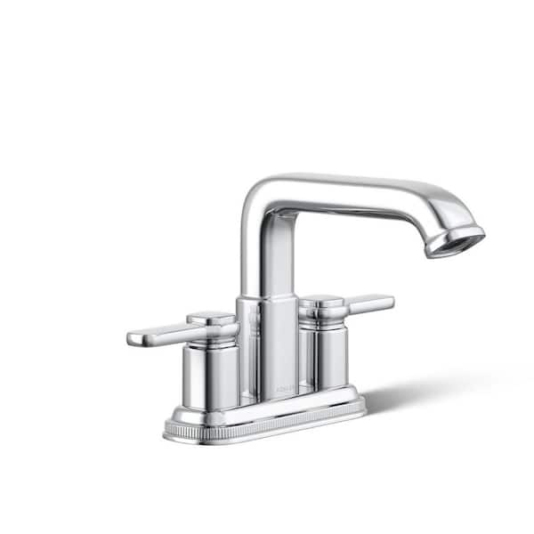 KOHLER outlets Avail 4in centerset polished chrome bathroom faucet