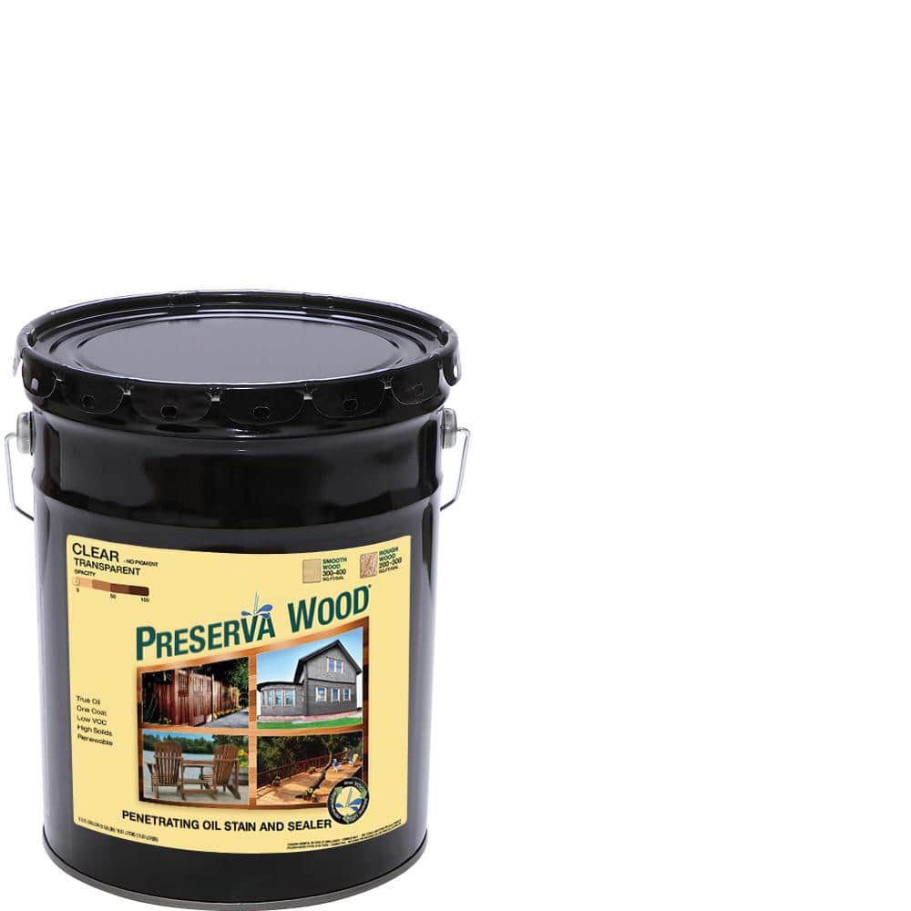 Preserva Wood gal. Clear Penetrating Oil-Based Exterior Stain and Sealer  40501 The Home Depot