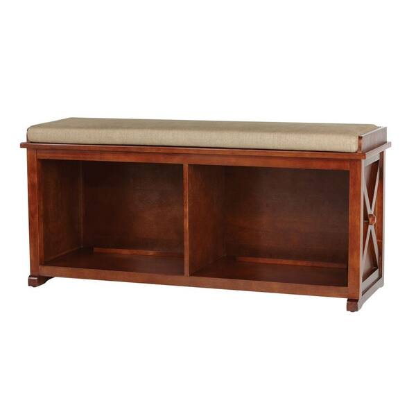Home Decorators Collection Brexley Entryway Bench in Chestnut-DISCONTINUED