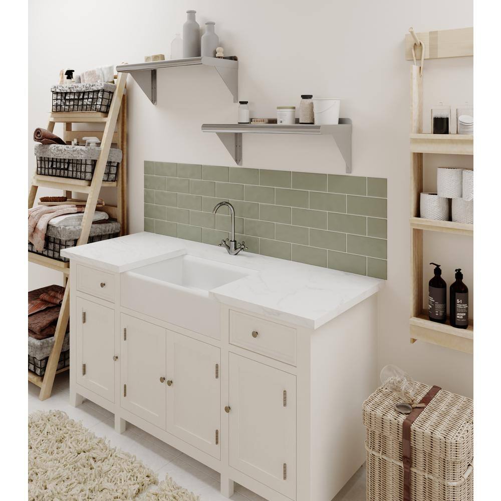 24" Long Stainless Steel Wall Shelf with Brackets