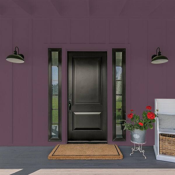 Glidden Premium 1 gal. PPG1046-7 Purple Basil Flat Exterior Latex