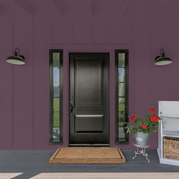 Glidden Premium 5 gal. PPG1046-7 Purple Basil Flat Exterior Latex