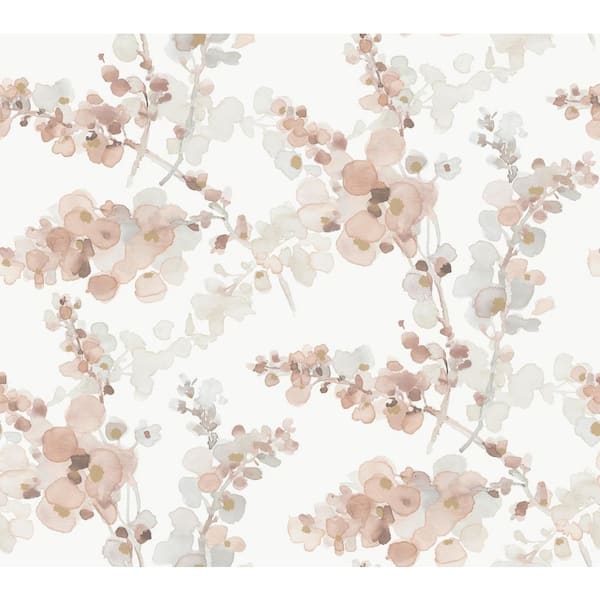 Candice Olson Blossom Fling Clay Pink Wallpaper