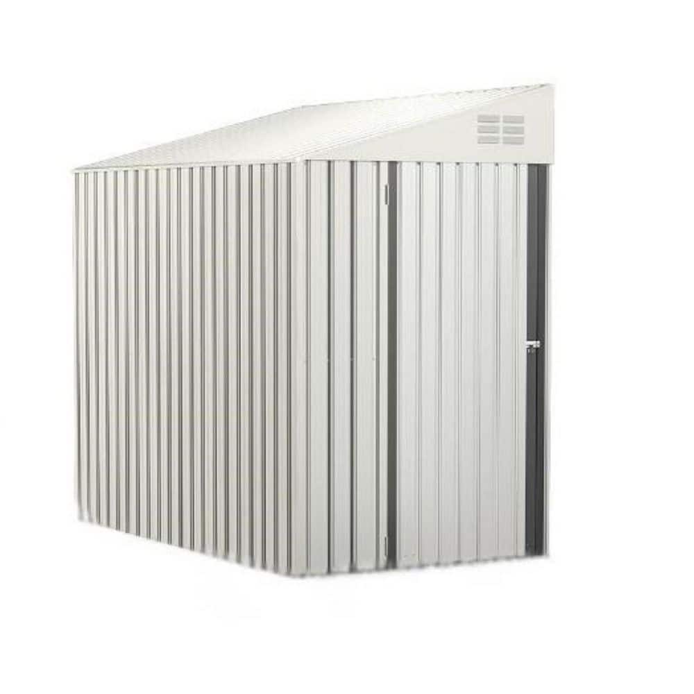 7 ft. W x 4 ft. D Metal Storage Shed, Tools Storage Shed for Garden, Bakcyard, White (28 sq. ft.) price history on PriceWatchPro