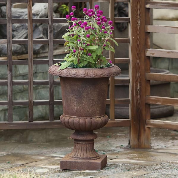 Classic Bronze MgO Fiberclay Urn Planter