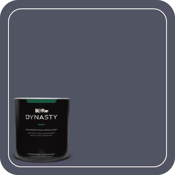 BEHR DYNASTY 1 qt. #630F-7 Black Orchid Semi-Gloss Enamel Interior Stain-Blocking Paint and Primer