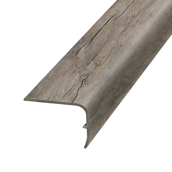 PERFORMANCE ACCESSORIES Boulder 1.32 in. T x 1.88 in. W x 78.7 in. L Vinyl Stair Nose Molding