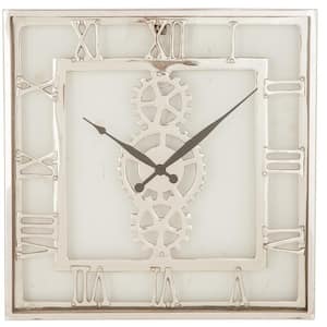 Industrial 20 in. x 20 in. Square Wall Clock
