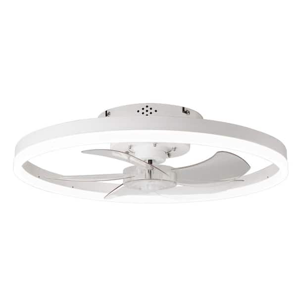 Unbranded Indoor Blade Span 1.64 ft. White 19.7 in Ceiling Fan with Light, 120-Volt, 3230 RPM, 2000-Lumens, with Remote APP Dimmer