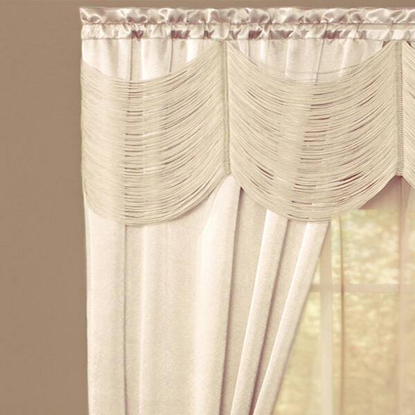 NWT Halley sale 6 Piece Window Curtain Set, 56x63 Ivory NEW WITH TAGS