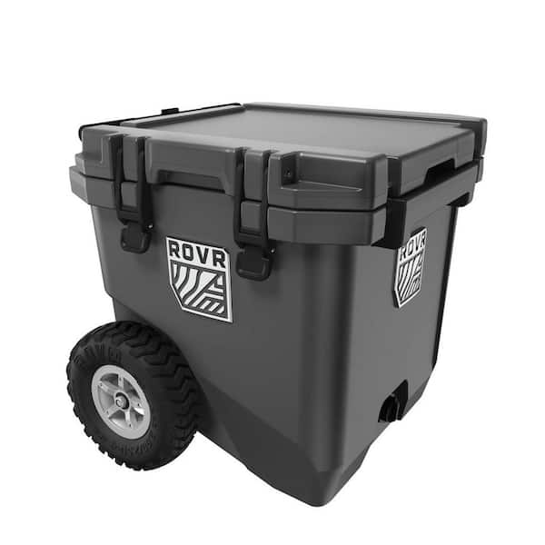 RovR RollR 30 Quart Wheeled Hard Cooler with Telescopic Handle