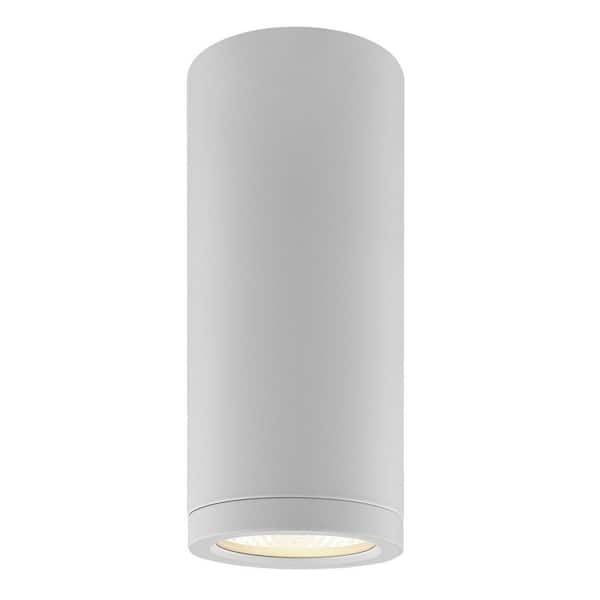 2.5 in. 1 Light White Cylinder Integrated LED Hardwired Spotlight, 5CCT, 1100LM, 15W, CRI90, Dual Dimmable, 120V-277V