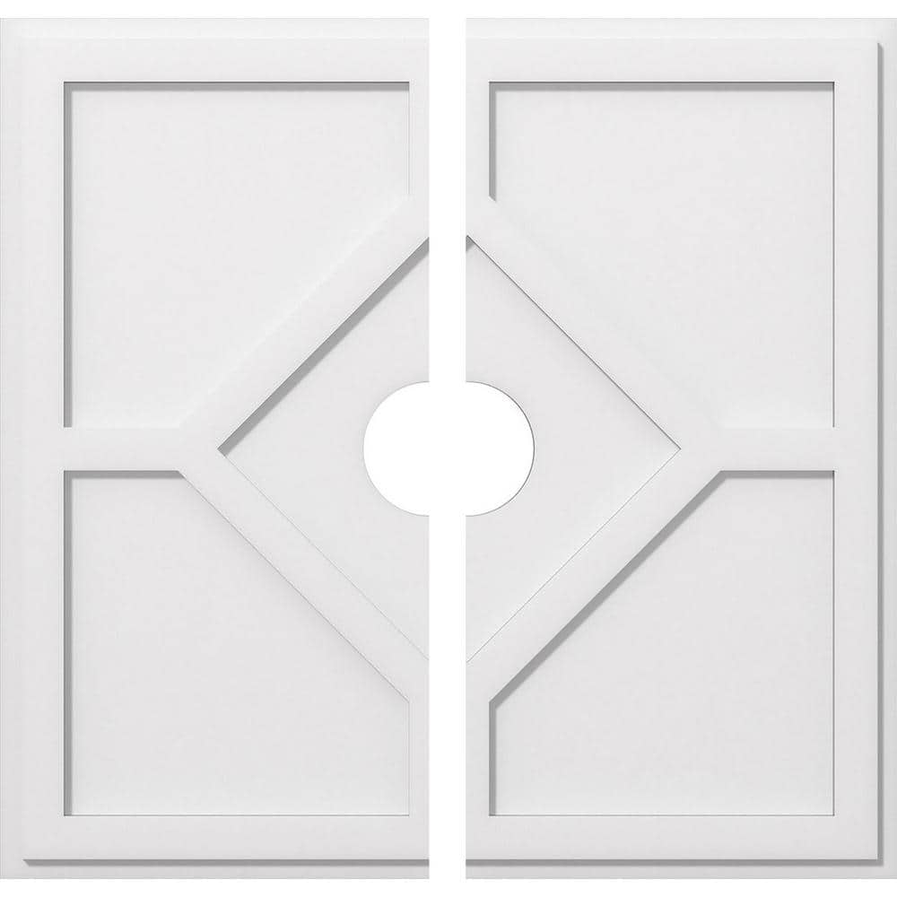 1 in. P X 11 in. C X 32 in. OD X 5 in. ID Embry Architectural Grade PVC Contemporary Ceiling Medallion, Two Piece price history on PriceWatchPro