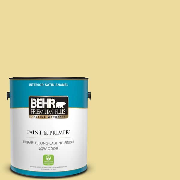 BEHR PREMIUM PLUS 1 gal. #P330-3A Flourish Satin Enamel Low Odor Interior Paint & Primer