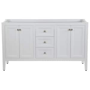 Darcy 60 in. W x 22 in. D Bath Vanity Cabinet Only in White
